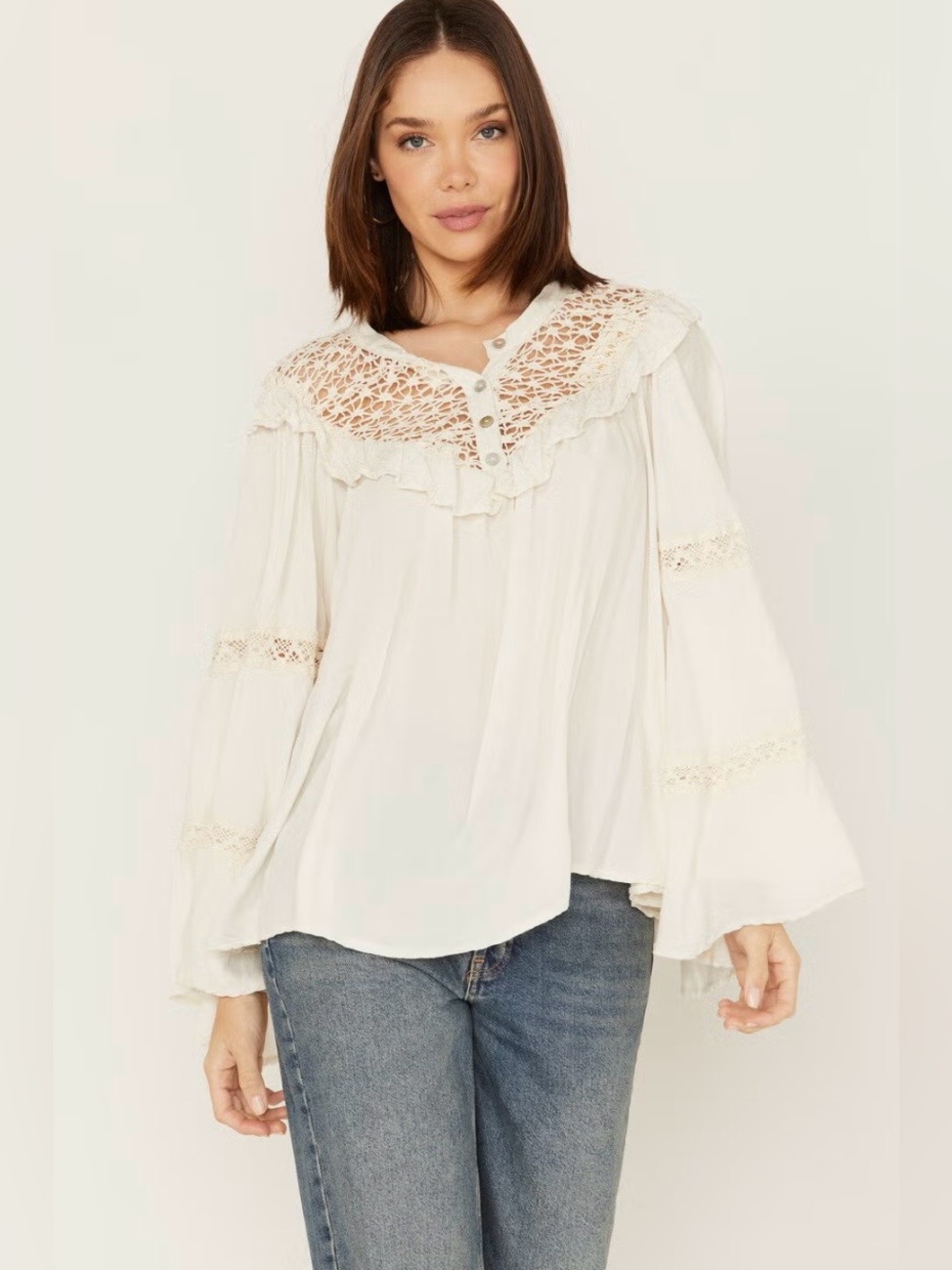 NWOT Free People x Jens Pirate Booty Peony blouse top